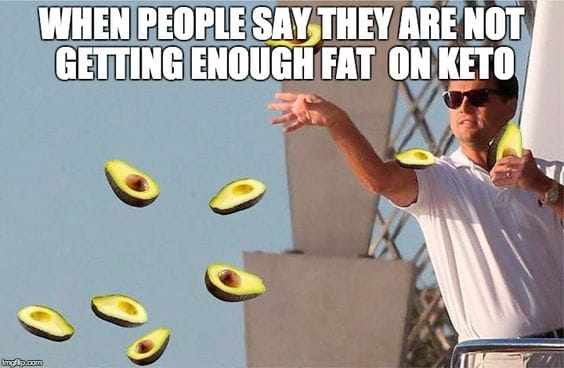 Avocados and keto diet funny keto graphic