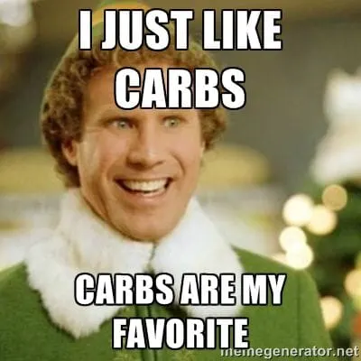 Buddy the Elf Likes Carbs buddy the elf funny image quote i just like carbs carbs are my favorite