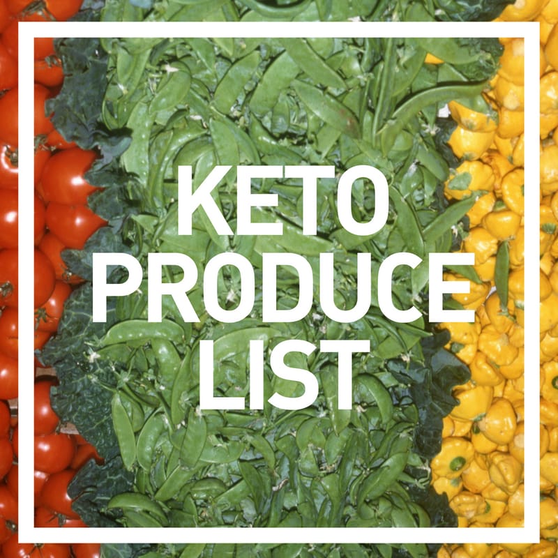 keto produce list keto produce grocery list