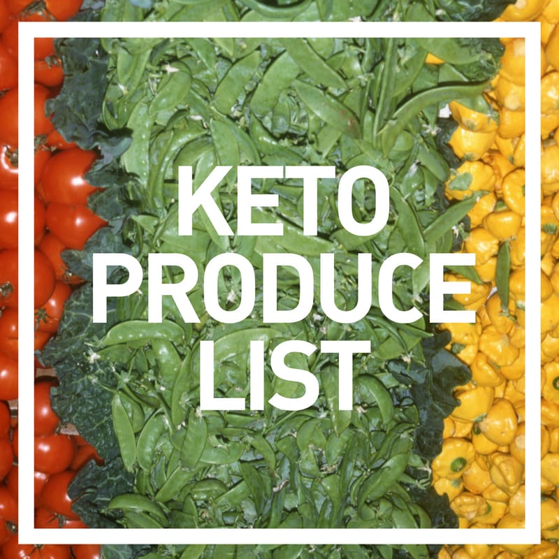 keto produce grocery list