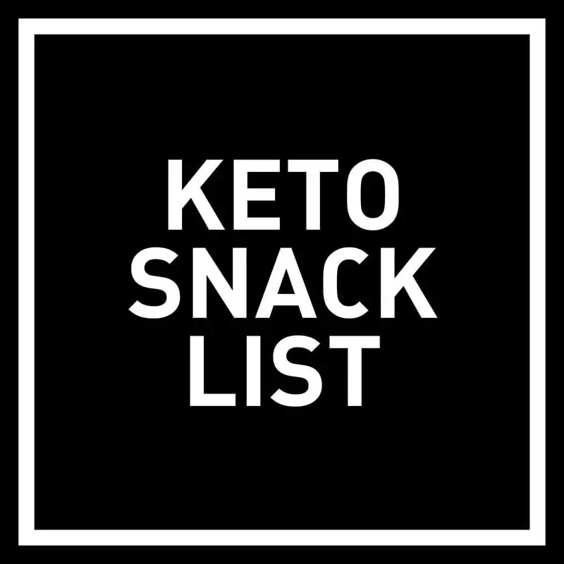 keto snack list for grocery shopping