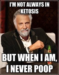 international man meme about ketosis poop