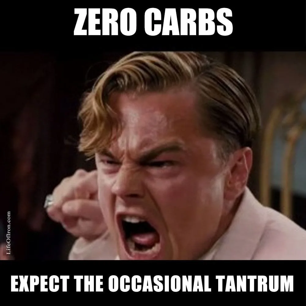 leo dicaprio mad image zero carbs meme