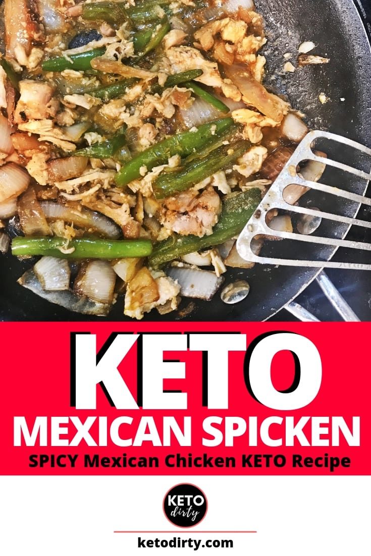 KETO MEXICAN SPICKEN RECIPE - Spicy KETO Chicken Recipe
