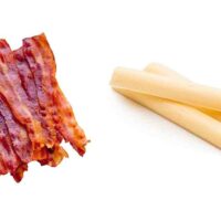 bacon and string cheese lunch