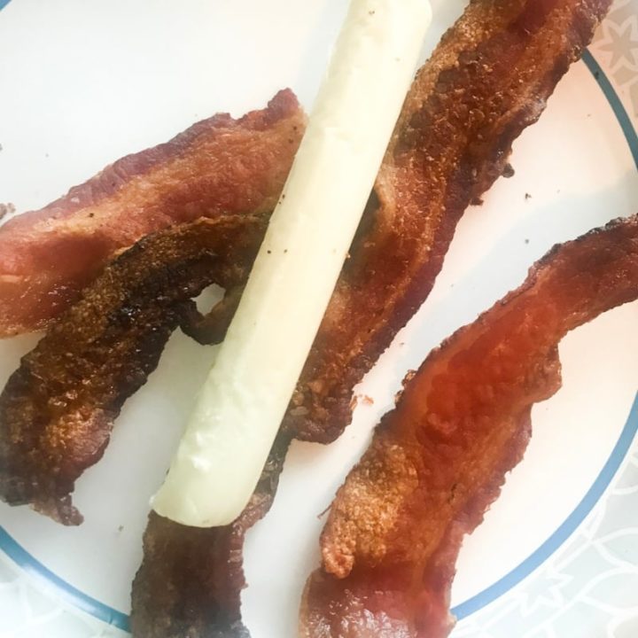 Bacon And String Cheese Easy 2 Minute Keto Lunch Idea!