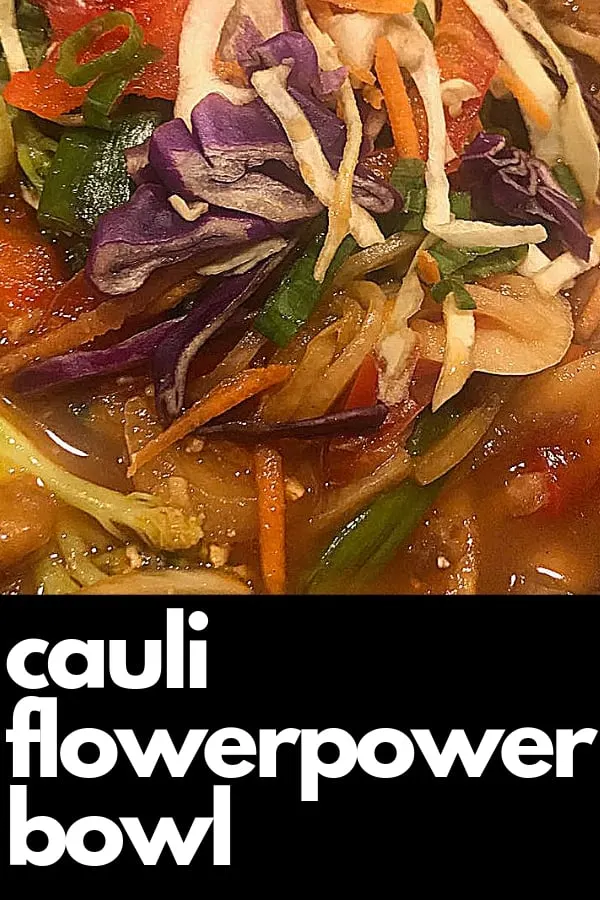 keto cauli flower power bowl at pei wei asian diner