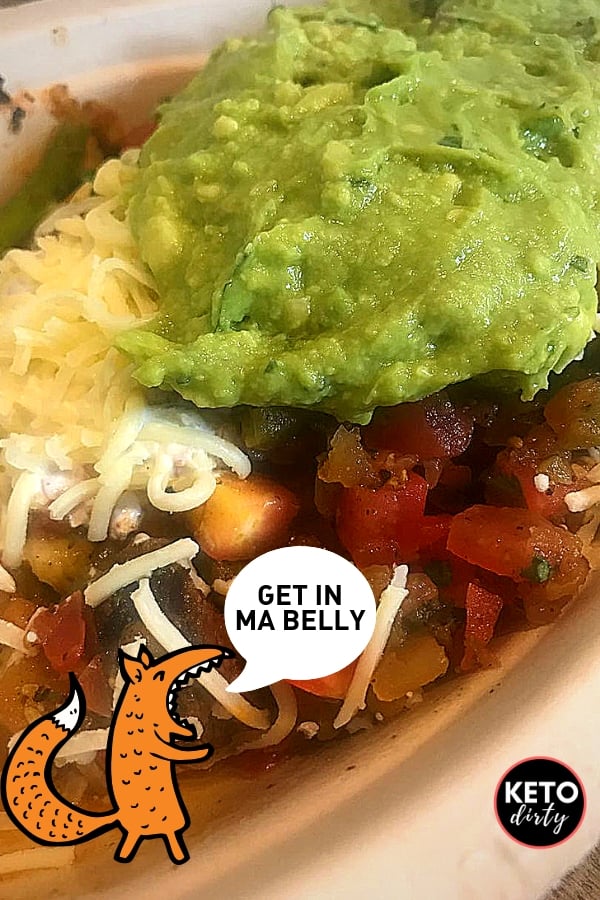 keto bowl from chipotle