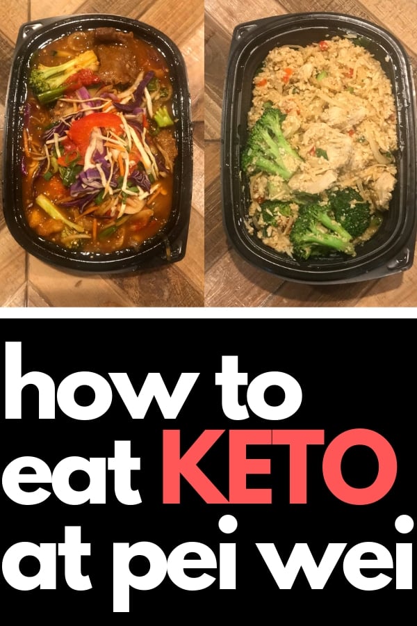 keto pei wei menu - how to eat low carb asian fast food 