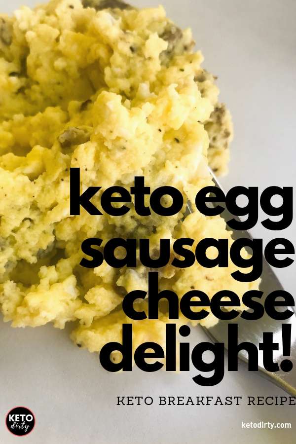 keto egg sausage cheese breakfast recipe