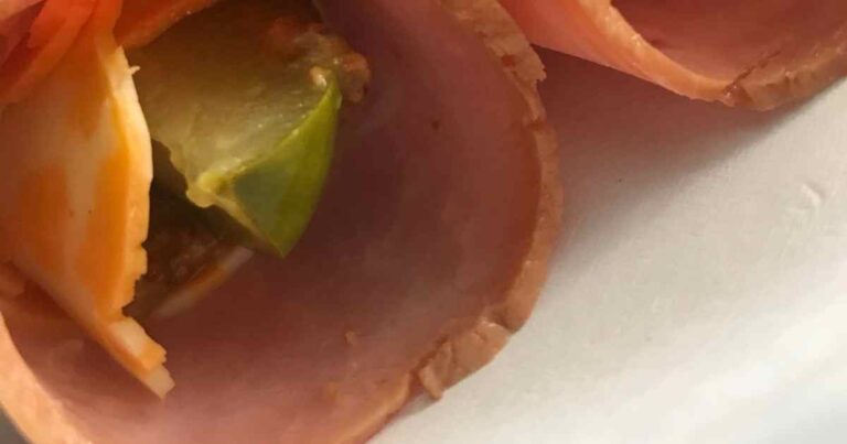 keto ham roll up lunch