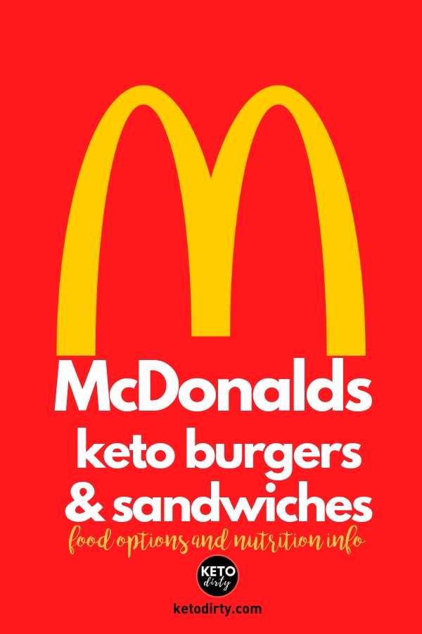 keto mcdonald burgers and sandwich food options