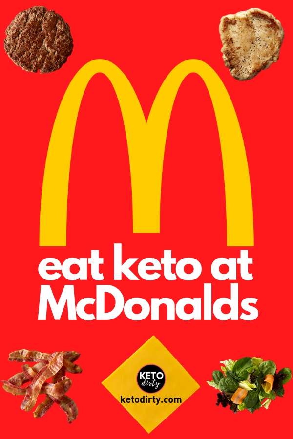 eat keto mcdonalds - low carb food options