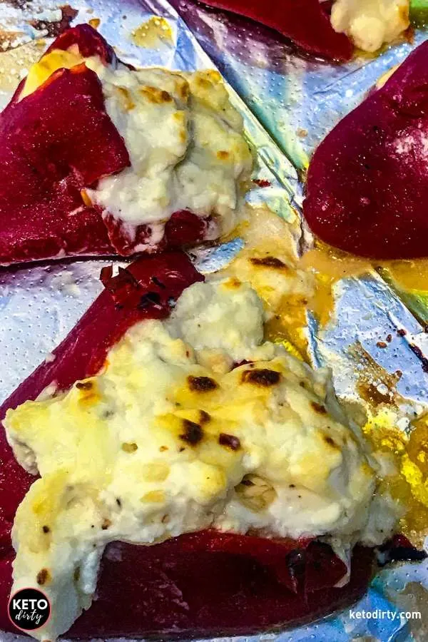 3 cheese keto peppers recipes - perfect low carb appetizers stuffed piquillo peppers goat cheese