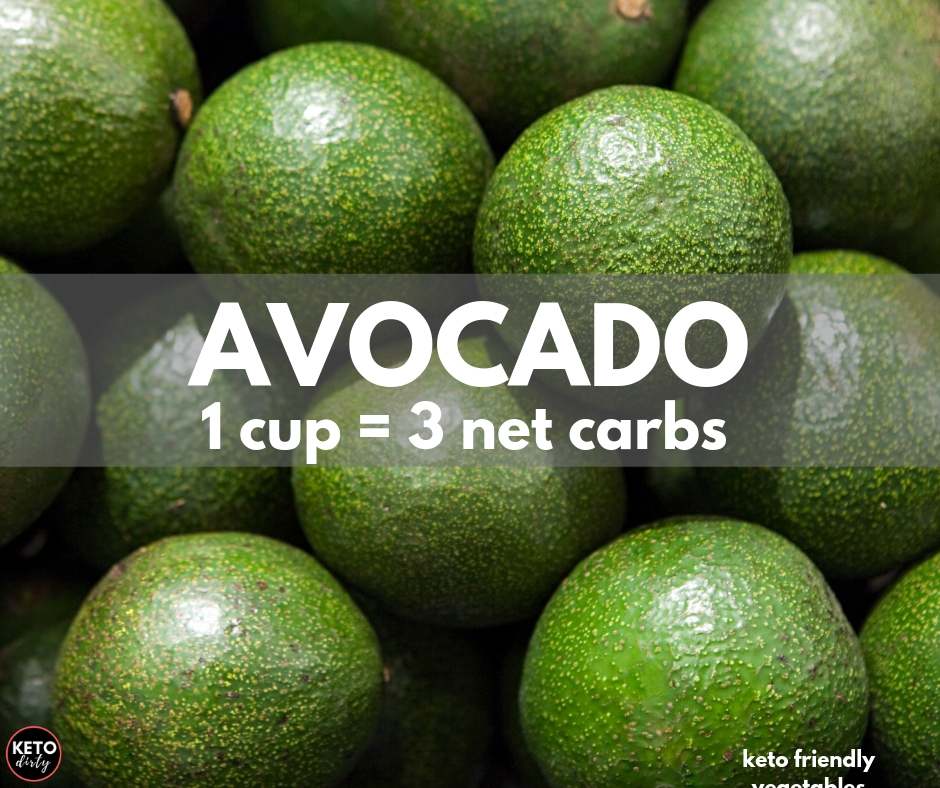 avocado 3 net carbs fruit vegetable keto diet