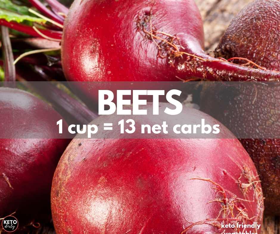 beets keto vegetable 13 net carbs