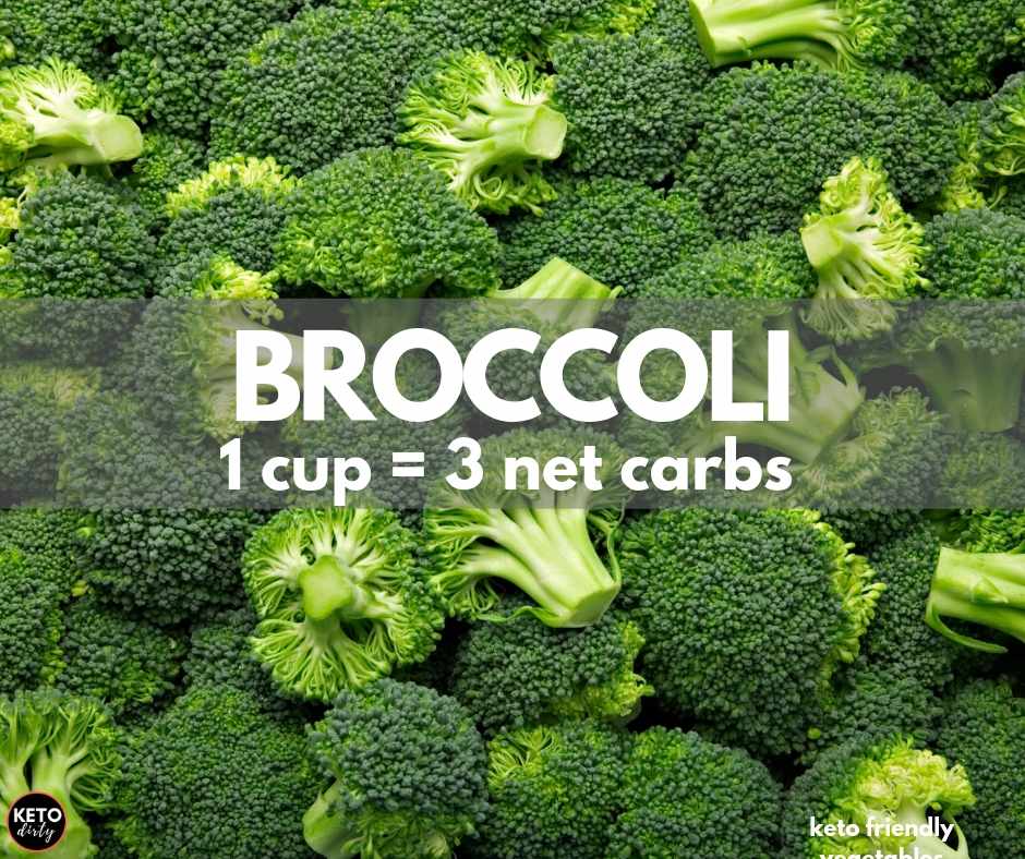 broccoli keto vegetable 3 net carbs