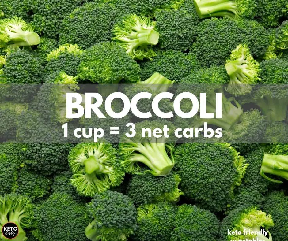 broccoli keto vegetable 3 net carbs