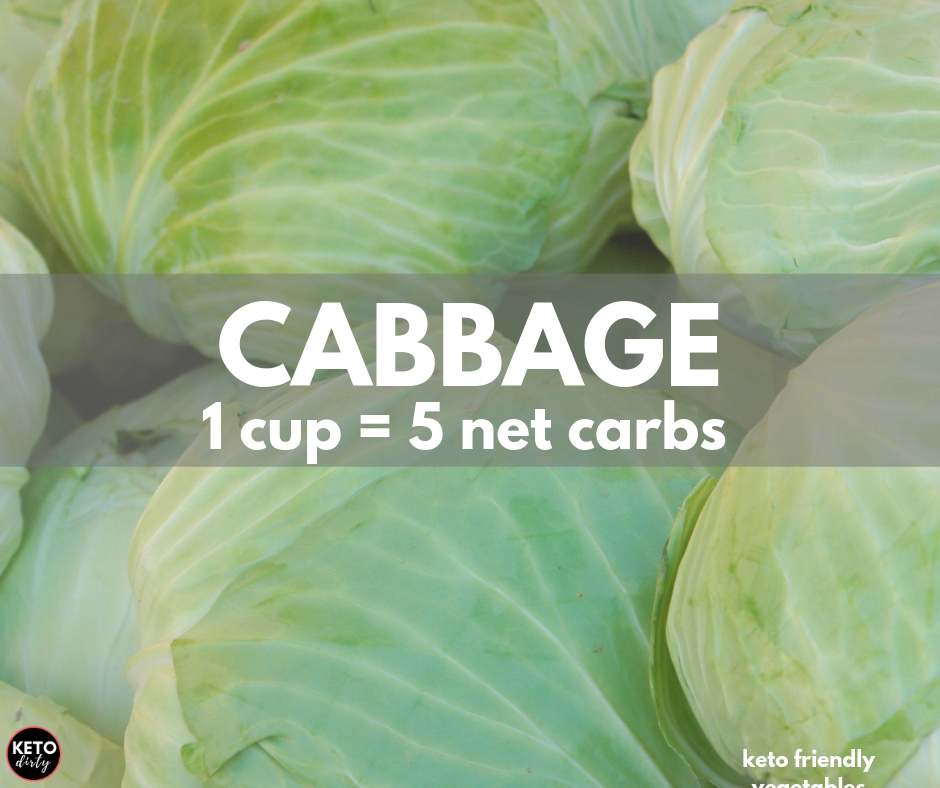 cabbage 5 net carbs - keto vegetables