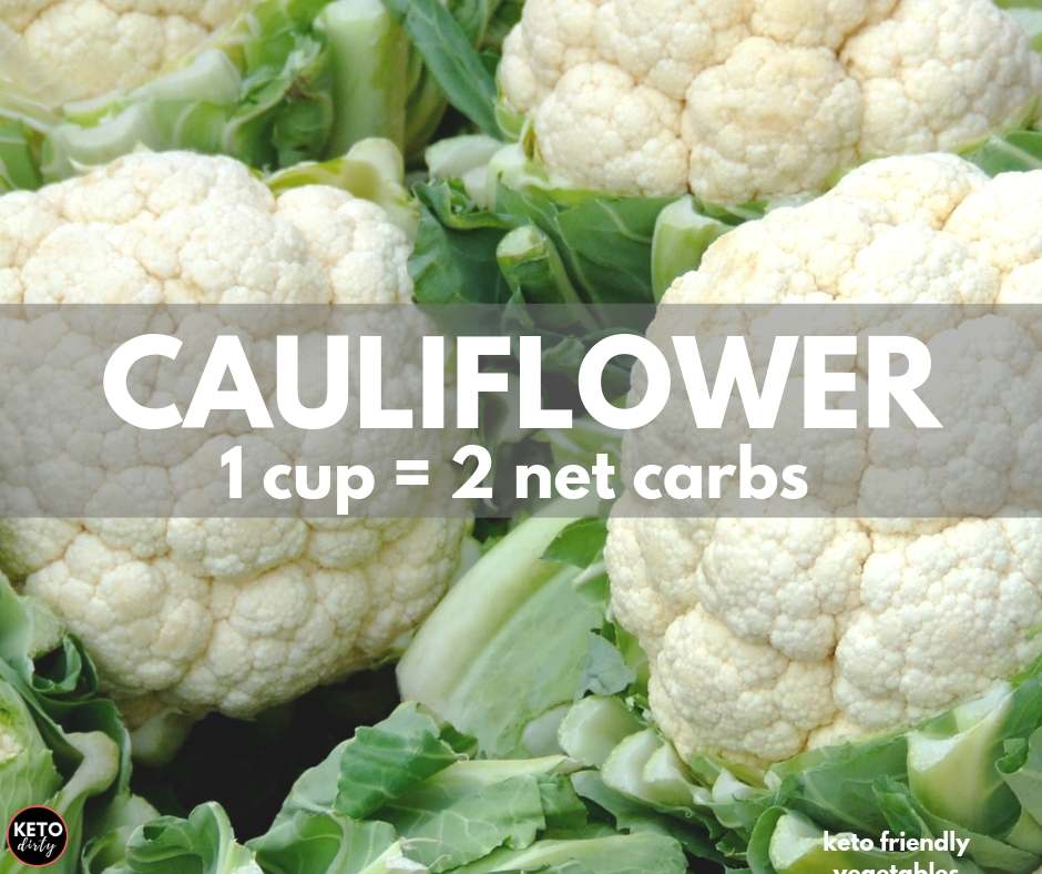 cauliflower keto vegetable cauliflower 2 net carbs