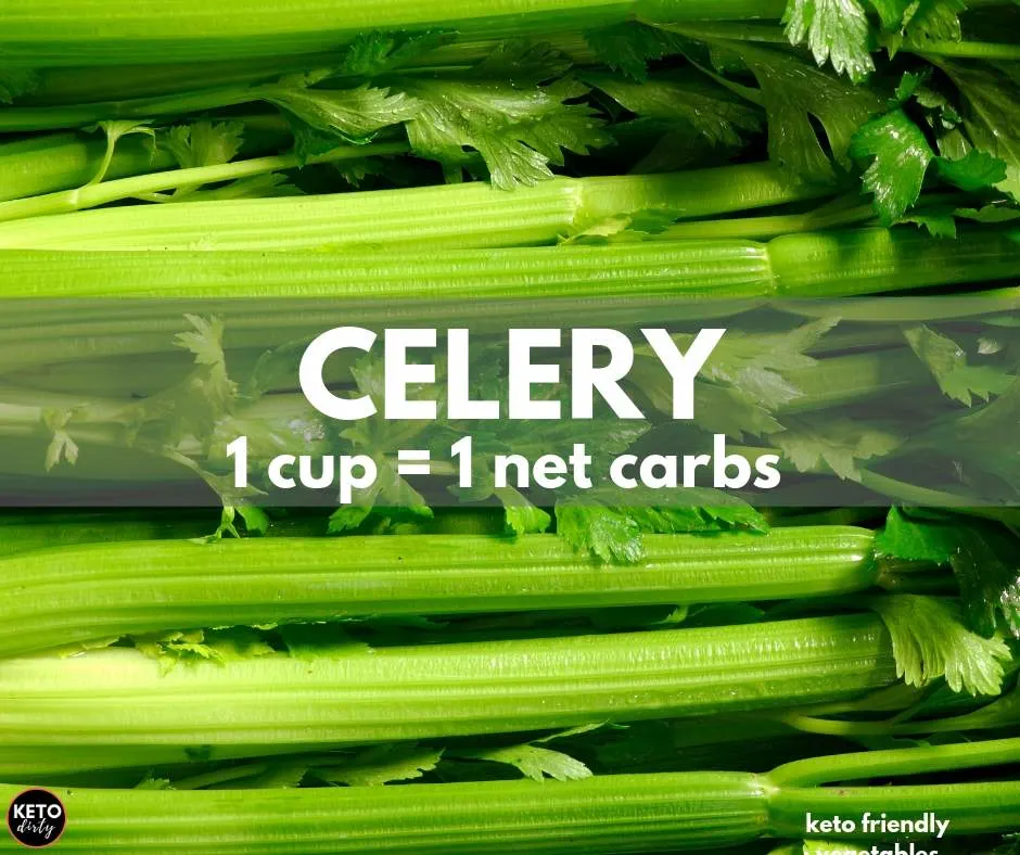 celery 1 net carb keto vegetable