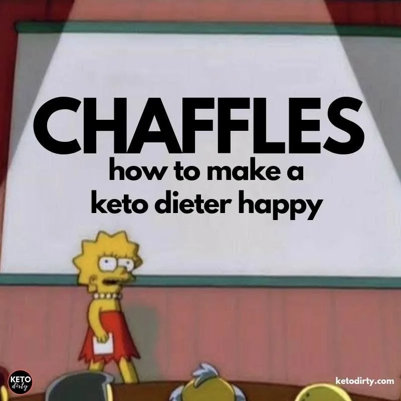 chaffles how to make a keto dieter happy meme
