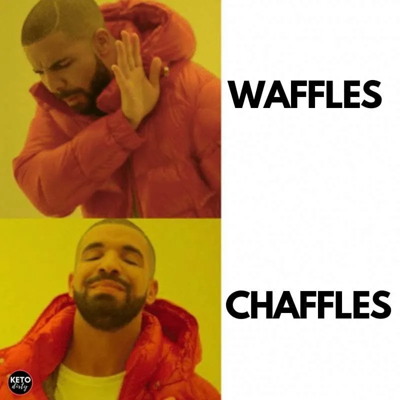 drake chaffle meme