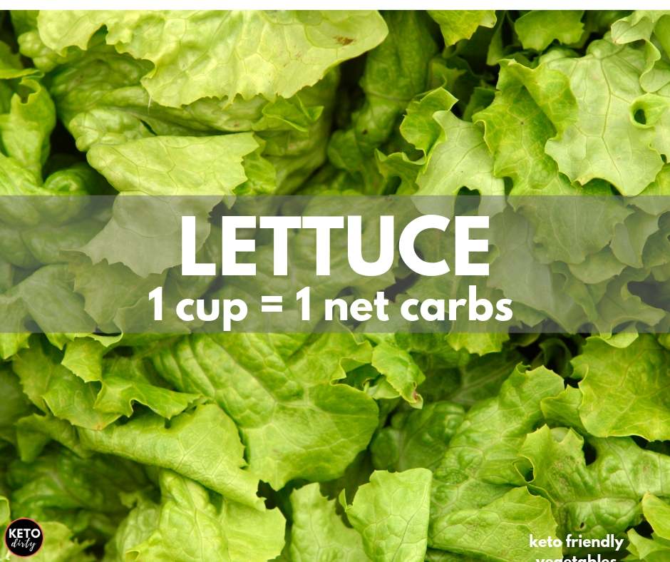 lettuce low carb veggie 1 net carb