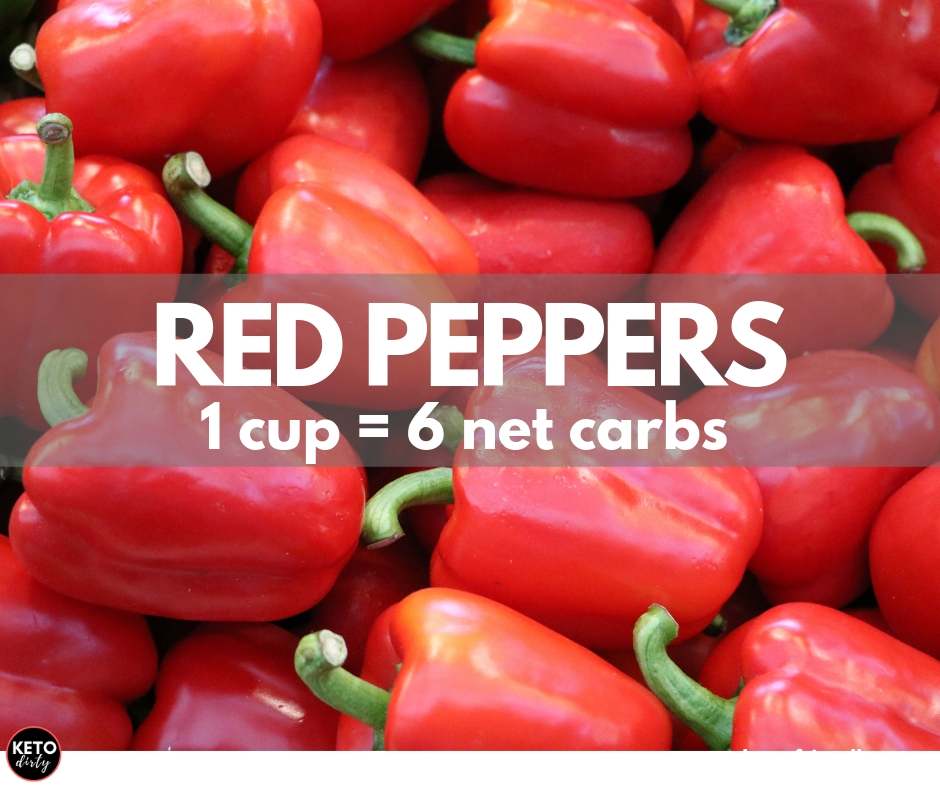 red peppers 6 net carbs keto veggies