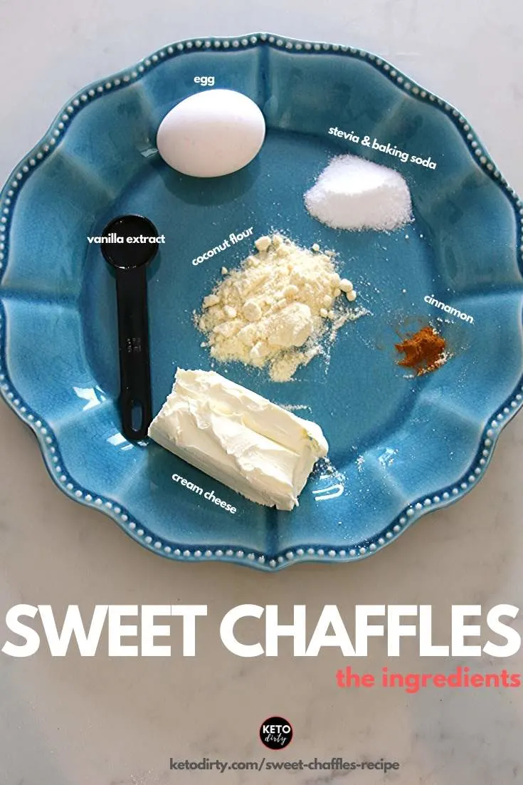 sweet chaffles ingredients
