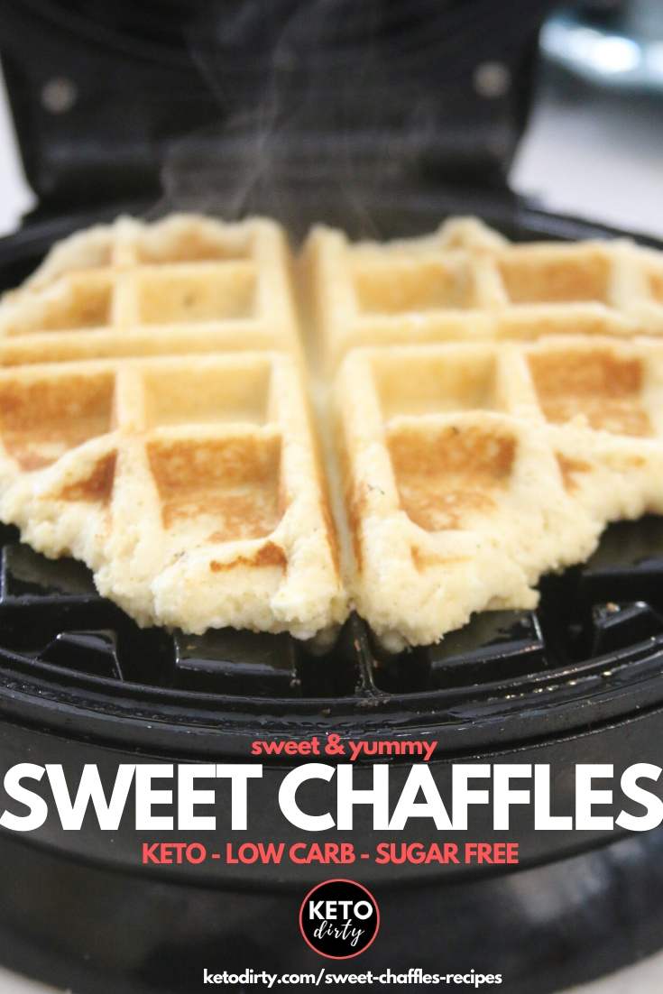 low carb dessert sweet chaffles recipe