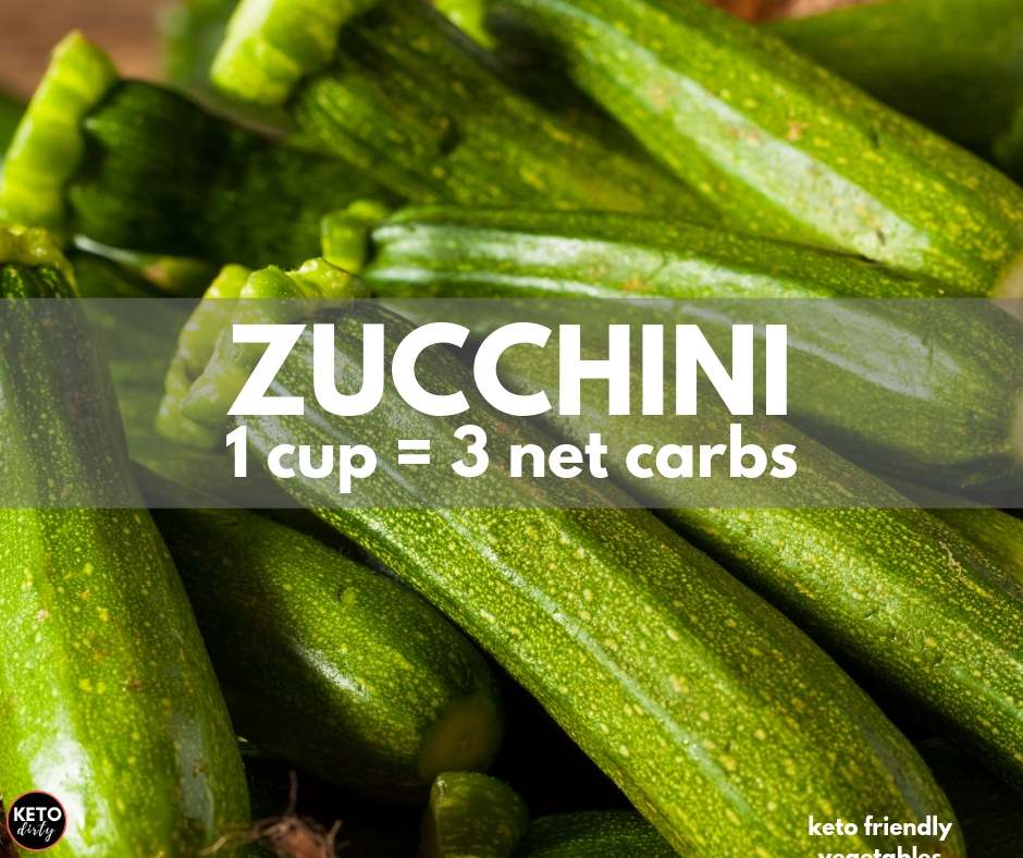 zucchini 3 net carbs keto veggie