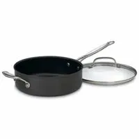 Cuisinart  Nonstick Hard-Anodized Saute Pan with Helper Handle and Lid -  3-1/2-Quart