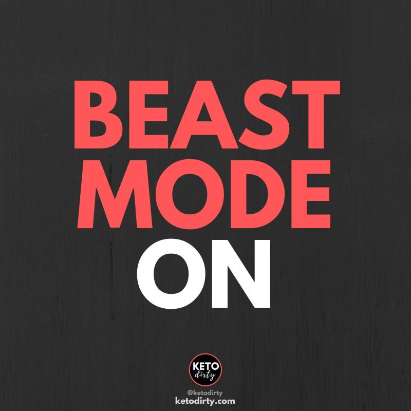 beast mode on - gym quote