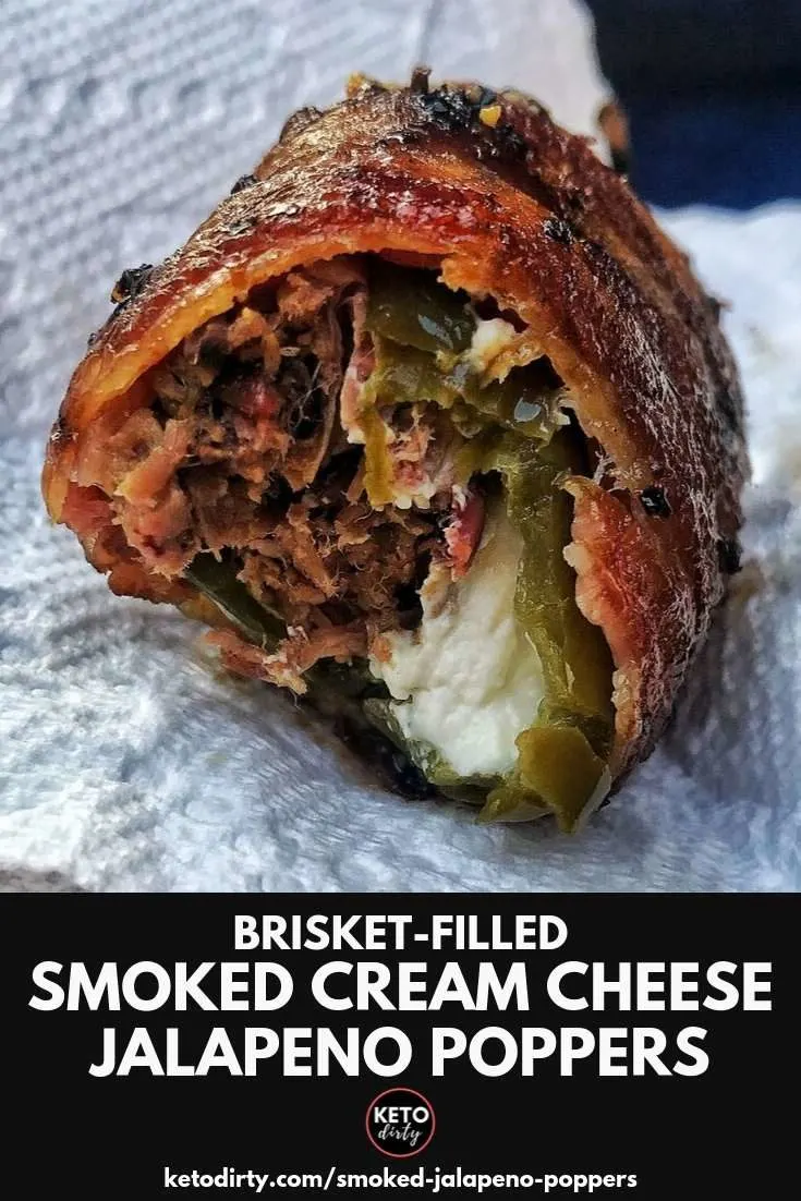Smoked Jalapeno Poppers - Stuffed Cream Cheese and Brisket Amazingness 1 brisket smoked jalapeno poppers