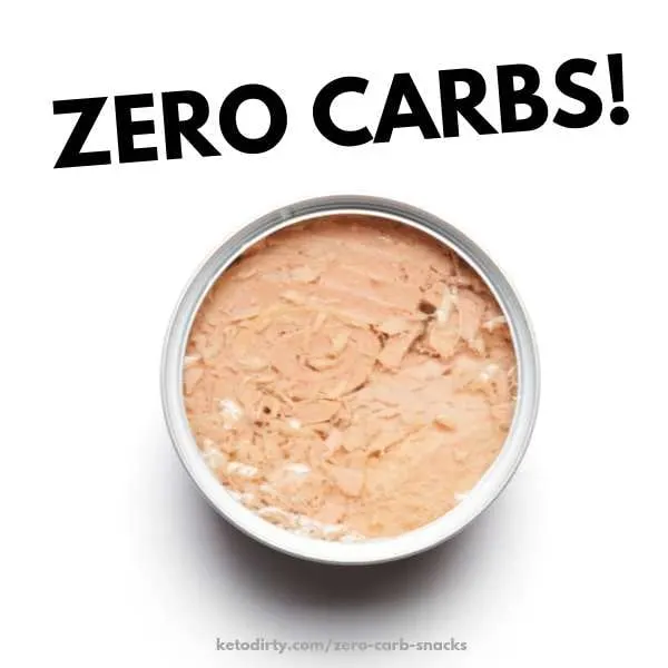 canned tuna zero carb snacks