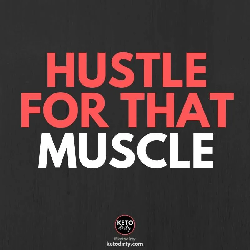 funny gym quotes - hustle for that muscle