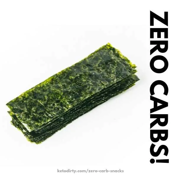 no carb seaweed snack