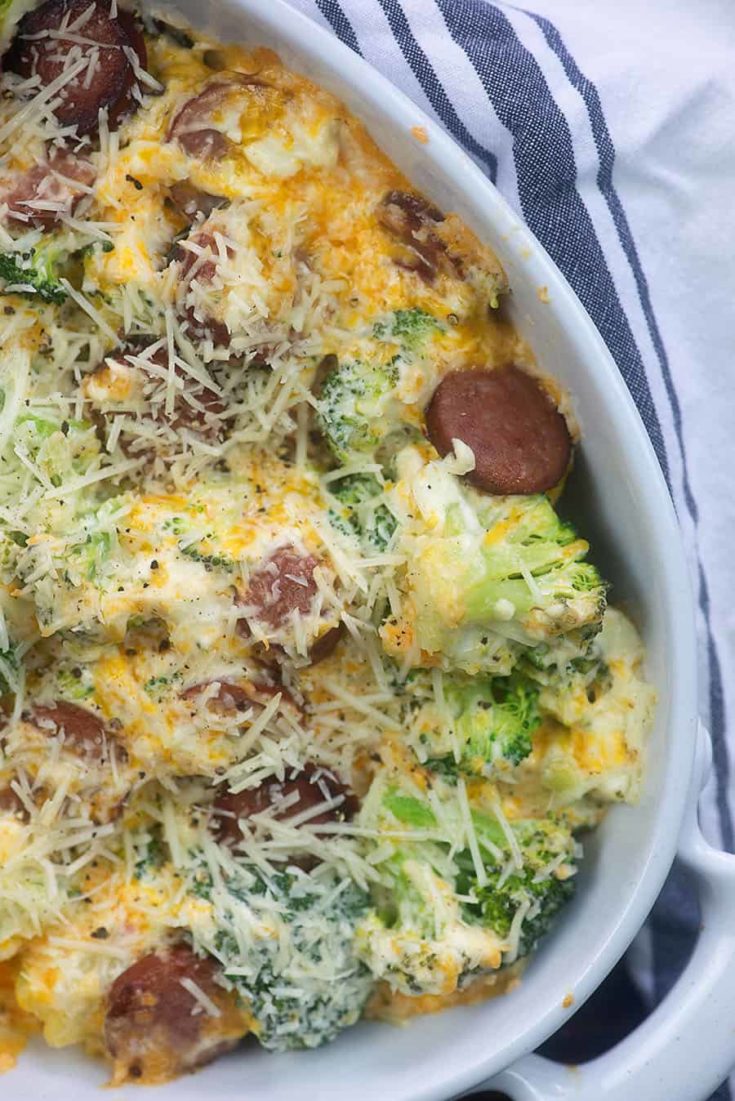 sausage and cheese casserole - Best Keto Smoked Sausage Recipes - 10+ Low Carb Dinner Ideas