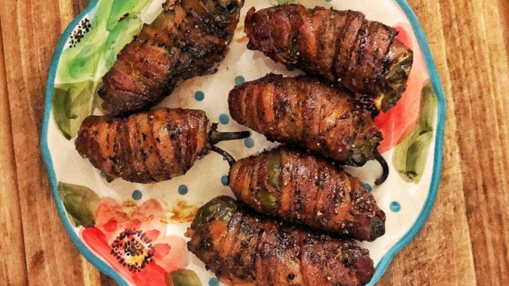 Smoked Jalapeno Poppers - Stuffed Cream Cheese and Brisket Amazingness smoked jalapeno pepper recipe brisket keto friendly bbq