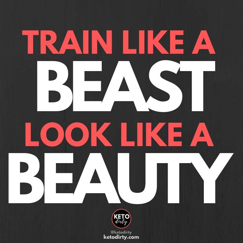 train like a beauty look like a beast - workout quotes