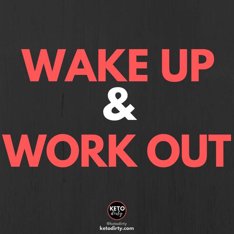 wake up work out - fitness motivation quote