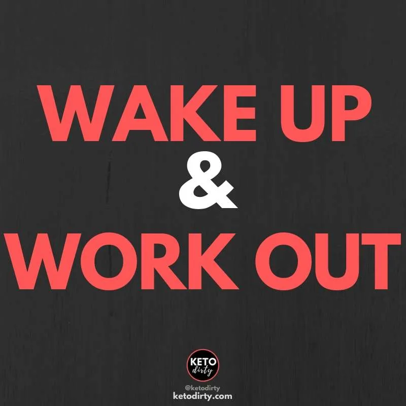 wake up work out - fitness motivation quote