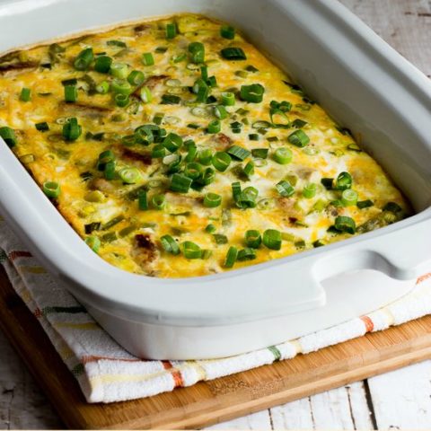 1 text 550 slow cooker egg casserole sausage kalynskitchen - 75+ Keto Crockpot Recipes - Delicious Slow Cooker Low Carb Meals