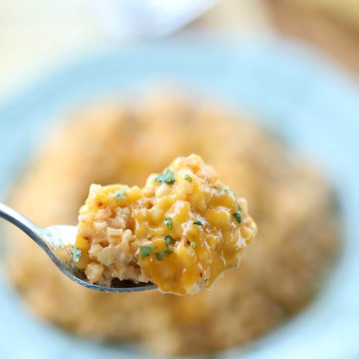 CHEESY CAULIFLOWER RICE SQUARE - Keto Side Dishes - 25+ Amazing Low Carb Sides for Any Meal!