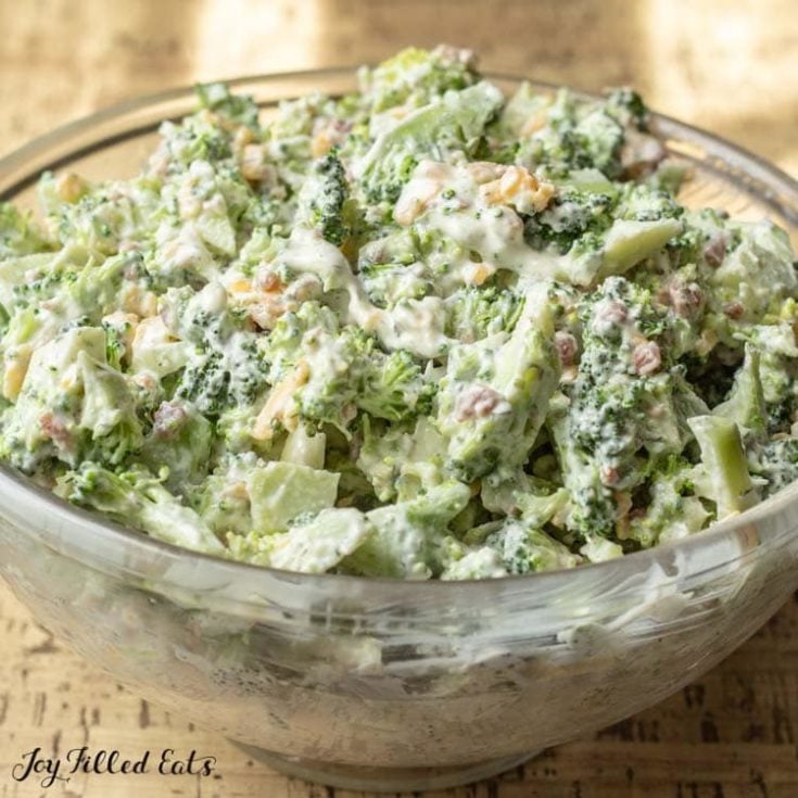 Healthy Broccoli Salad 4 - Keto Side Dishes - 25+ Amazing Low Carb Sides for Any Meal!
