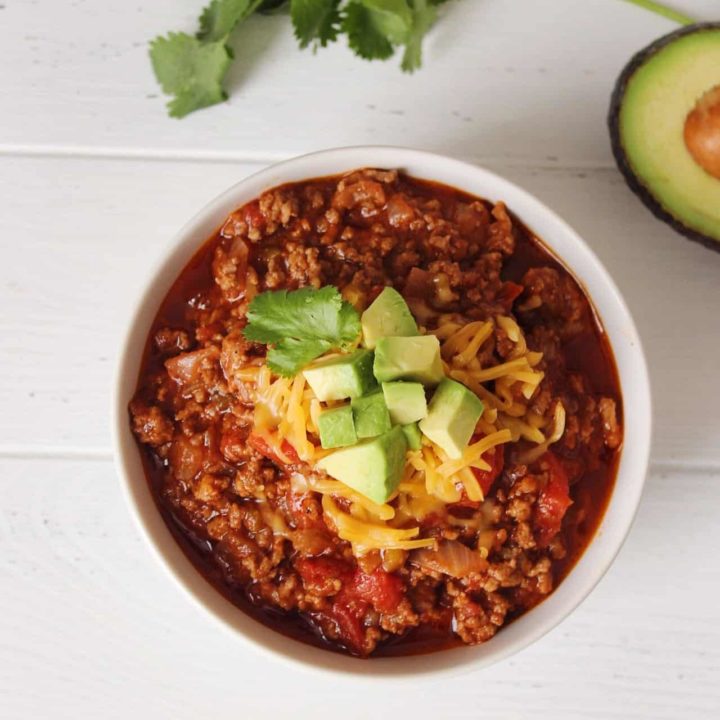 Keto Crockpot Chili - 75+ Keto Crockpot Recipes - Delicious Slow Cooker Low Carb Meals