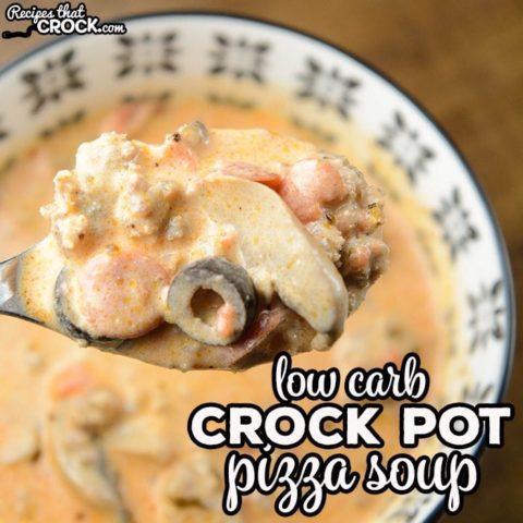 Low Carb Crock Pot Pizza Soup - 75+ Keto Crockpot Recipes - Delicious Slow Cooker Low Carb Meals