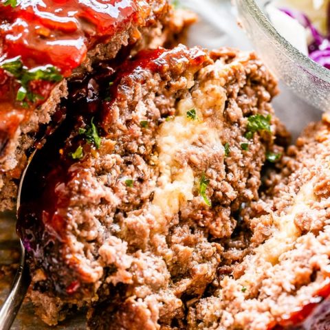 Mozzarella Stuffed Crockpot Meatloaf 5 - 75+ Keto Crockpot Recipes - Delicious Slow Cooker Low Carb Meals