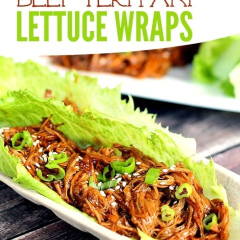 Slow Cooker Beef Teriyaki Lettuce Wraps Beauty - 75+ Keto Crockpot Recipes - Delicious Slow Cooker Low Carb Meals